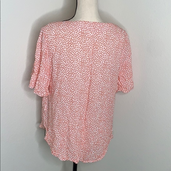 H&M Floral Flutter Sleeve Blouse size 14 - Picture 5 of 6